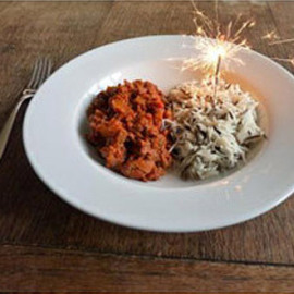 Bonfire Night Mince with wild rice